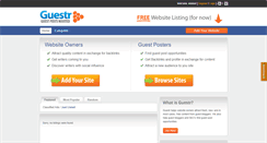 Desktop Screenshot of guestr.com